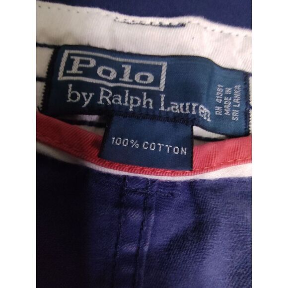 Vintage‎ Polo Ralph Lauren Shorts Mens 38 Blue Cargo Military Utility 90s - Picture 5 of 9